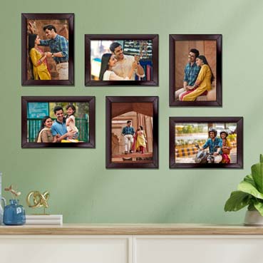 Personalised Photo Frame set for Mother Anniversary(7'x5':6nos)