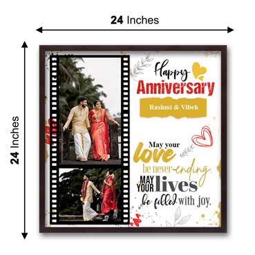 Personalised Photo Frame for Female Friend Anniversary (24'x24')