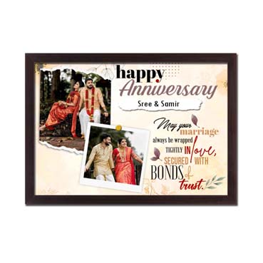 Personalised Photo Frame Collage for Female Friend Anniversary (17'x12')