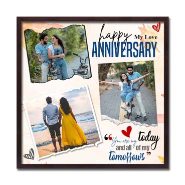 Personalised Photo Frame for Boy Friend Anniversary (24'x24')