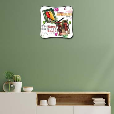 Wall Clock Personalised for Boy Friend Anniversary (11'x11')
