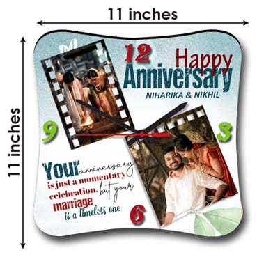 Wall Clock Personalised for Son Anniversary (11'x11')