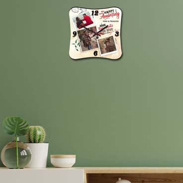 Wall Clock Personalised for Brother Anniversary (11'x11')