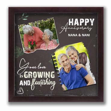 Personalised Photo Frame for Grand Father Anniversary (12'x12')