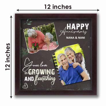 Personalised Photo Frame for Grand Father Anniversary (12'x12')