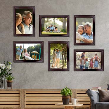 Personalised Photo Frame set for Grand Mother Anniversary (7'x5':6nos)