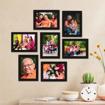 Personalised Photo Frame set for Grand Father Anniversary (7'x5':7nos)