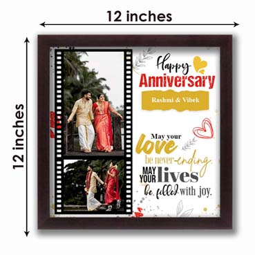 Personalised Photo Frame for Female Friend Anniversary (12'x12')