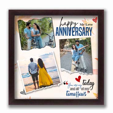 Personalised Photo Frame for Girlfriend Anniversary (12'x12')