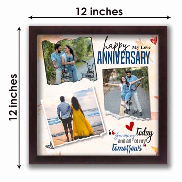 Personalised Photo Frame for Girlfriend Anniversary (12'x12')