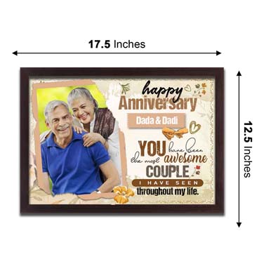 Personalised Photo Frame Collage for Grand Mother Anniversary (17'x12')