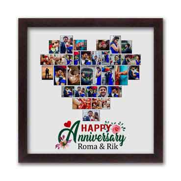 Personalised Photo Collage for Female Friend Anniversary (12'x12')