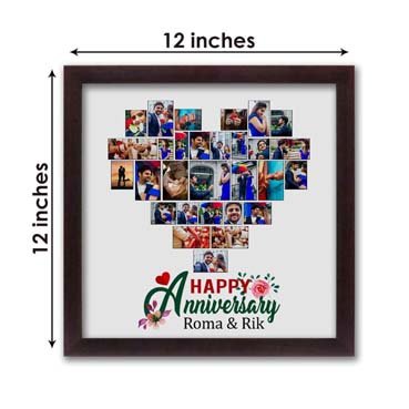 Personalised Photo Collage for Female Friend Anniversary (12'x12')