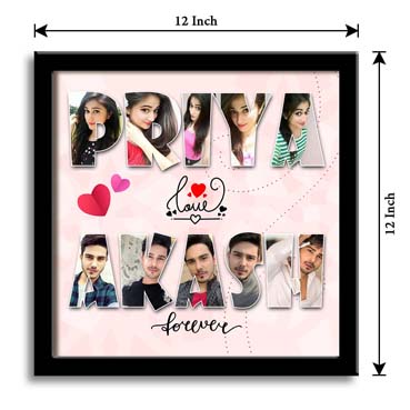 Personalised Photo Collage for Boy Friend Anniversary (12'x12')