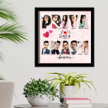 Personalised Photo Collage for Boy Friend Anniversary (12'x12')
