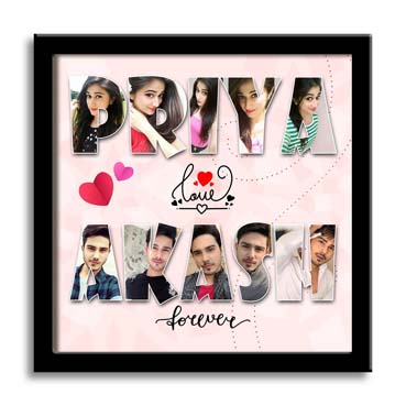 Personalised Photo Collage for Boy Friend Anniversary (12'x12')