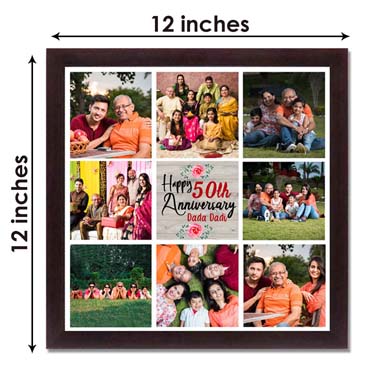 Personalised Photo Collage for Grand Father Anniversary (12'x12')