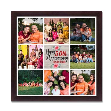 Personalised Photo Collage for Grand Father Anniversary (12'x12')
