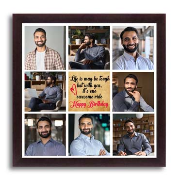 Personalised Photo Collage for Husband Birthday (12'x12')