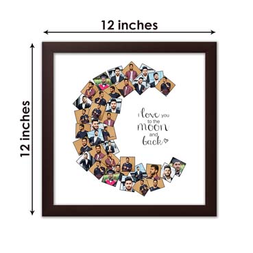 Personalised Photo Collage for Boy Friend Birthday (12'x12')