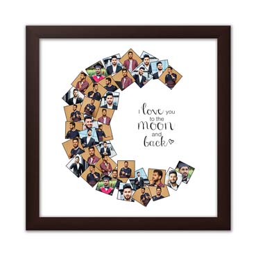 Personalised Photo Collage for Boy Friend Birthday (12'x12')