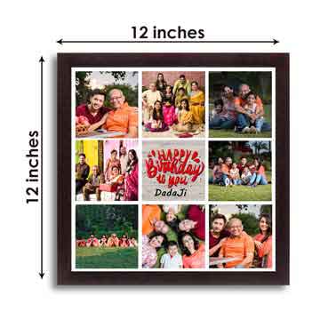 Personalised Photo Collage for Grand Father Birthday (12'x12')