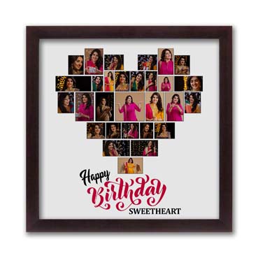 Personalised Photo Collage for Wife Birthday (12'x12')