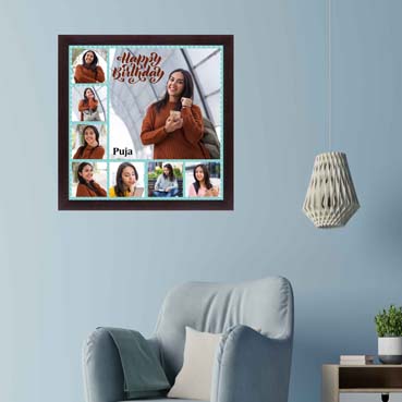 Personalised Photo Collage for Female Friend Birthday (12'x12')