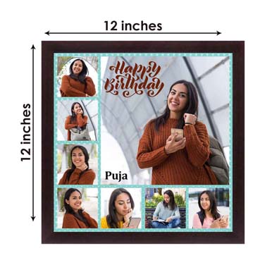 Personalised Photo Collage for Female Friend Birthday (12'x12')