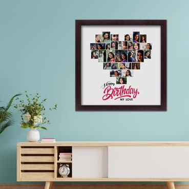 Personalised Photo Collage for Girl Friend Birthday (12'x12')