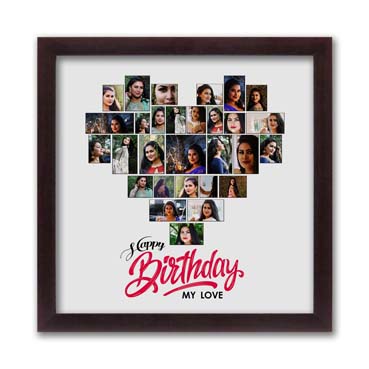 Personalised Photo Collage for Girl Friend Birthday (12'x12')