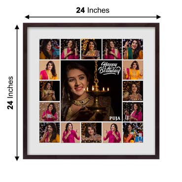 Personalised Photo Frame Collage for Daughter Birthday (24'x24')
