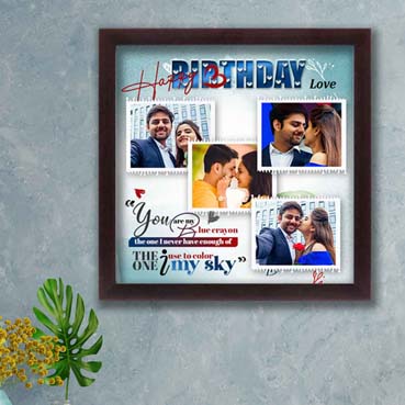 Personalised Photo Frame for Husband Birthday (12'x12')