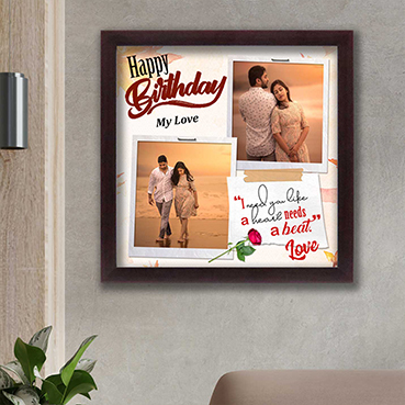 Personalised Photo Frame for Wife Birthday (12'x12')