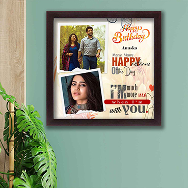 Personalised Photo Frame for Girl Friend Birthday (12'x12')