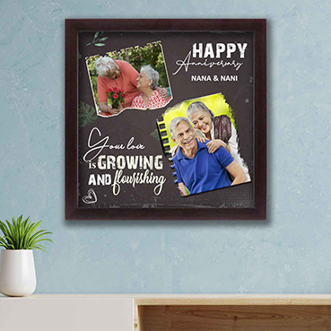 Personalised Photo Frame for Grand Father Anniversary (12'x12')