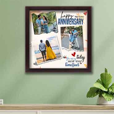 Personalised Photo Frame for Girlfriend Anniversary (12'x12')