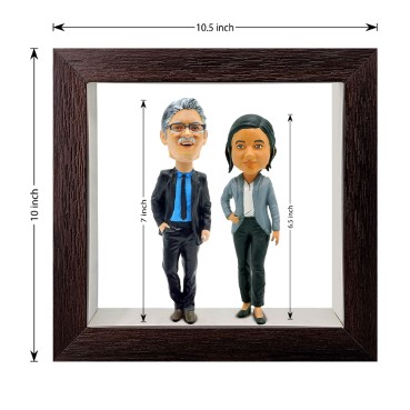 Personalised Framed Bobblehead Miniature