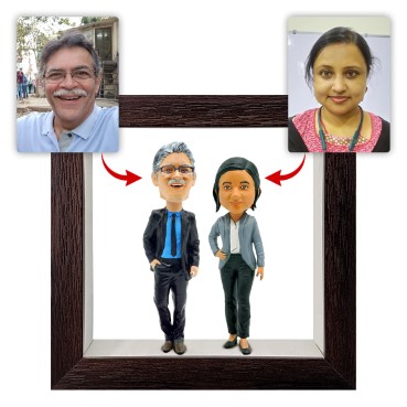 Personalised Framed Bobblehead Miniature
