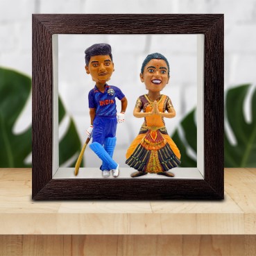 Personalised Framed Bobblehead Miniature F-BOB-C-03