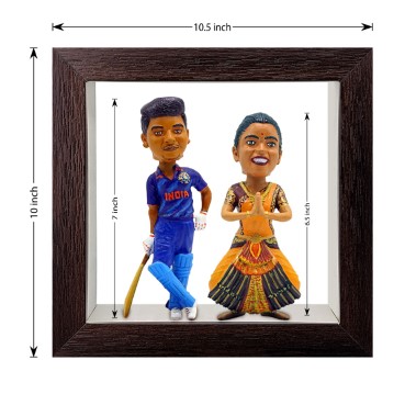 Personalised Framed Bobblehead Miniature F-BOB-C-03