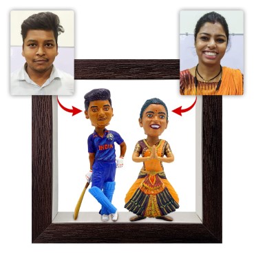 Personalised Framed Bobblehead Miniature F-BOB-C-03