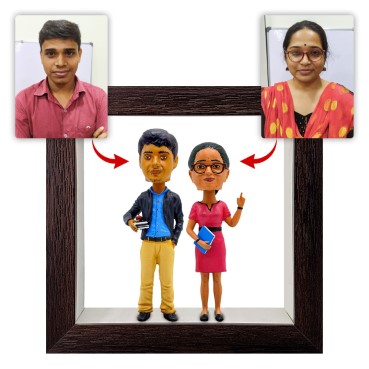 Personalised Framed Bobblehead Miniature F-BOB-C-05