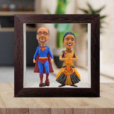 Personalised Framed Bobblehead Miniature F-BOB-C-10