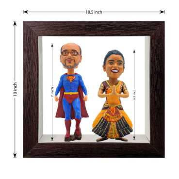 Personalised Framed Bobblehead Miniature F-BOB-C-10