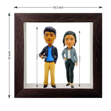 Personalised Framed Bobblehead Miniature F-BOB-C-11