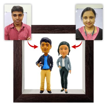 Personalised Framed Bobblehead Miniature F-BOB-C-11