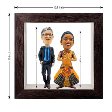 Personalised Framed Bobblehead Miniature F-BOB-C-13