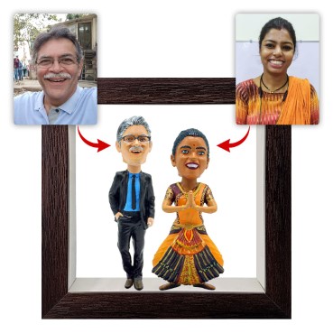 Personalised Framed Bobblehead Miniature F-BOB-C-13