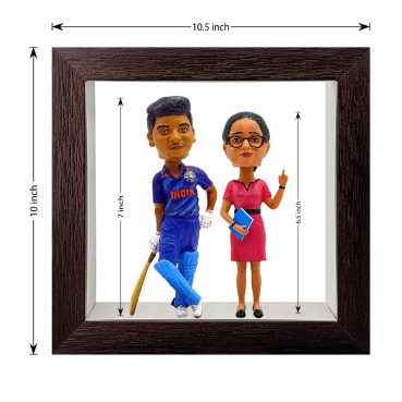Personalised Framed Bobblehead Miniature F-BOB-C-15